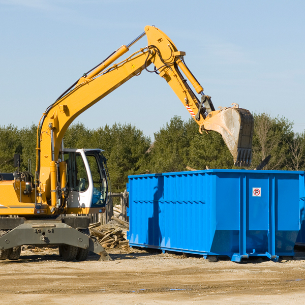 are there any restrictions on where a residential dumpster can be placed in Cloverport